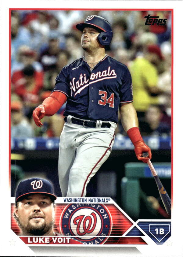 2023 Topps Baseball  #443 Luke Voit  Washington Nationals  Image 1