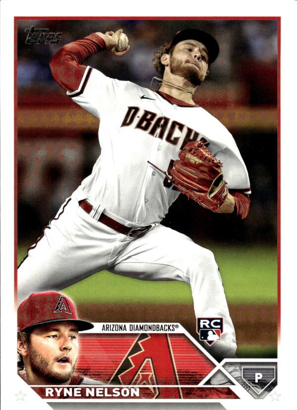 2023 Topps Baseball  #459 Ryne Nelson  RC Rookie Arizona Diamondbacks  Image 1