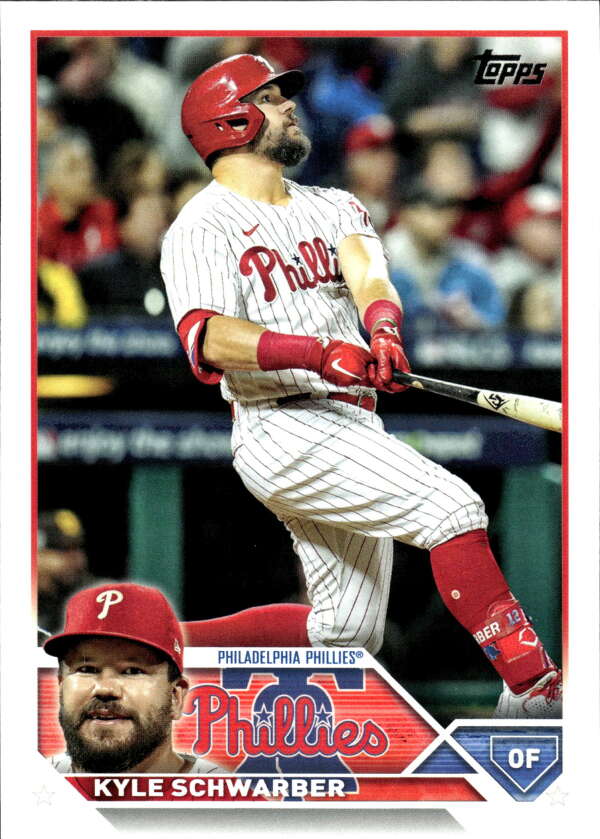 2023 Topps Baseball  #466 Kyle Schwarber  Philadelphia Phillies  Image 1