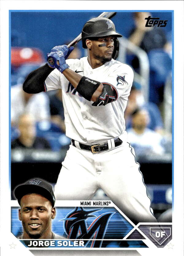 2023 Topps Baseball  #477 Jorge Soler  Miami Marlins  Image 1