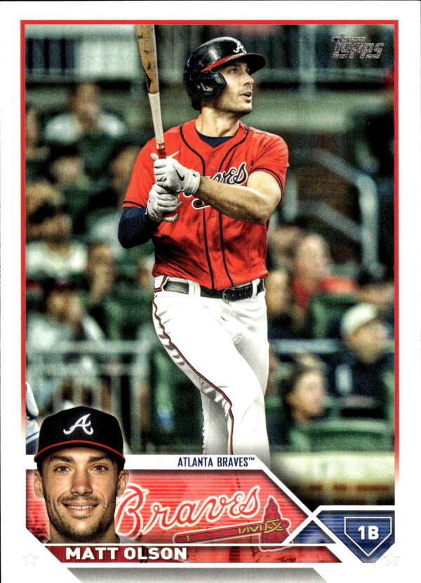 2023 Topps Baseball  #481 Matt Olson  Atlanta Braves  Image 1