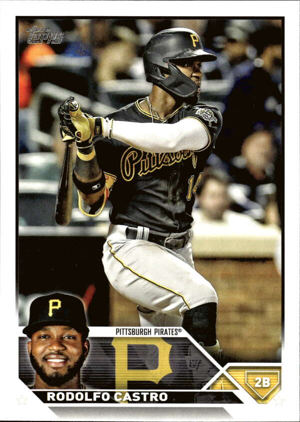 2023 Topps Baseball  #484 Rodolfo Castro  Pittsburgh Pirates  Image 1