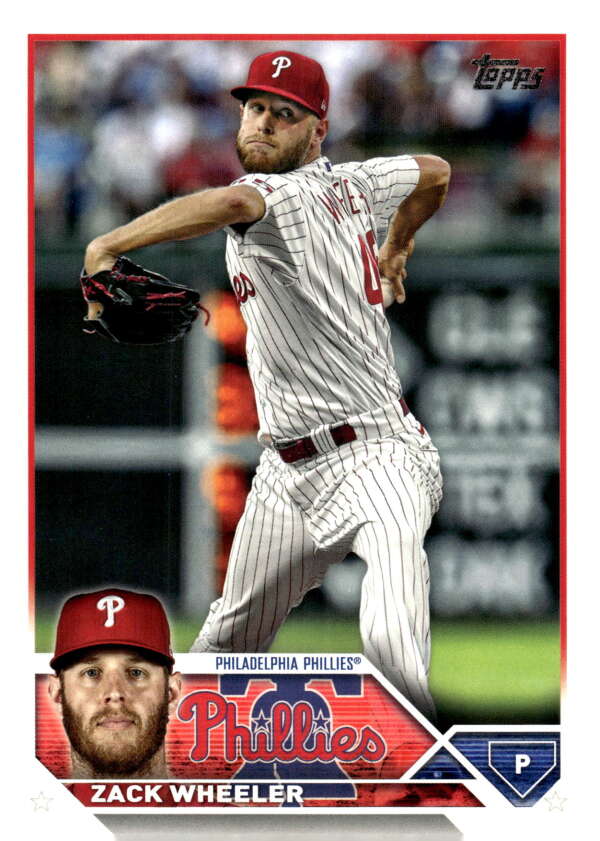 2023 Topps Baseball  #511 Zack Wheeler  Philadelphia Phillies  Image 1