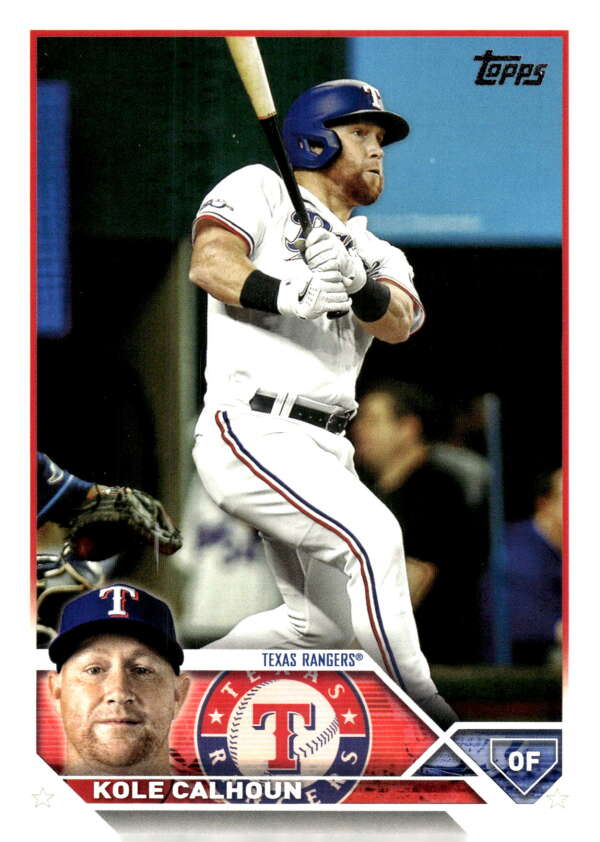 2023 Topps Baseball  #512 Kole Calhoun  Texas Rangers  Image 1