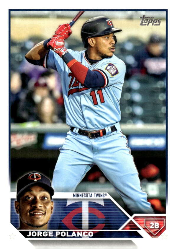 2023 Topps Baseball  #515 Jorge Polanco  Minnesota Twins  Image 1