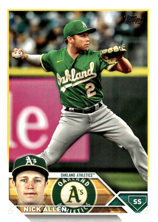 2023 Topps Baseball  #521 Nick Allen  Oakland Athletics  Image 1