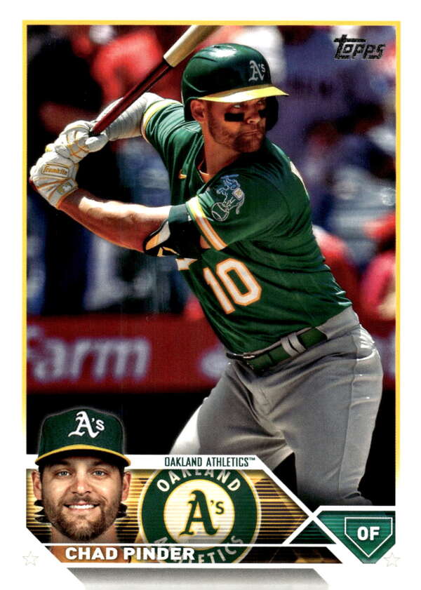 2023 Topps Baseball  #522 Chad Pinder  Oakland Athletics  Image 1