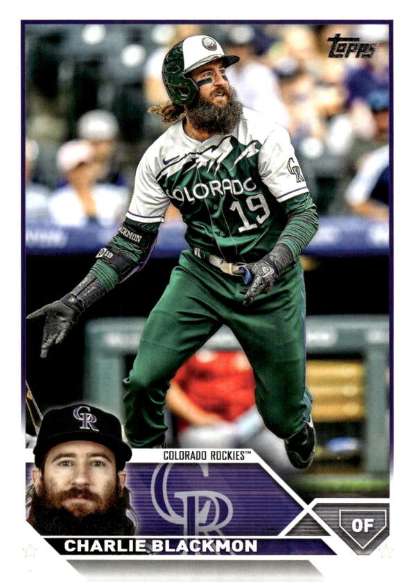 2023 Topps Baseball  #523 Charlie Blackmon  Colorado Rockies  Image 1