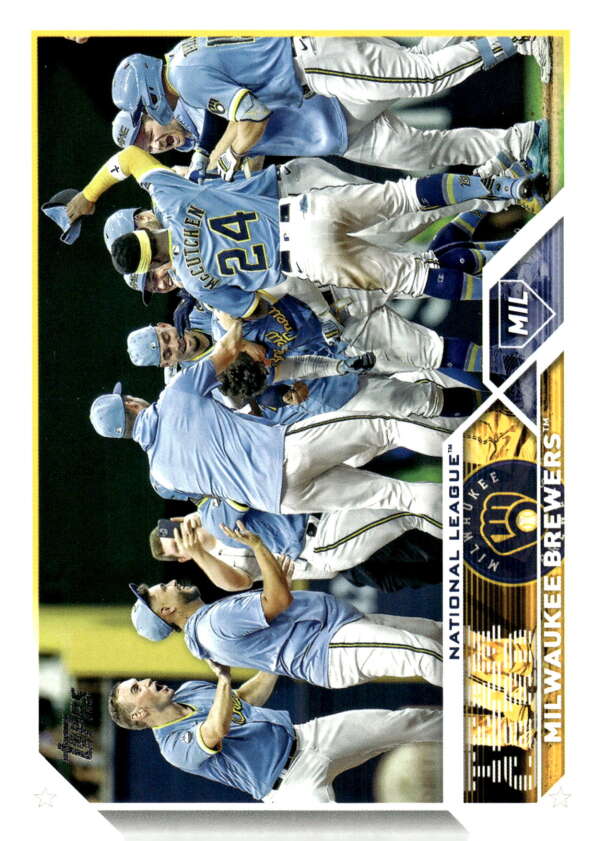 2023 Topps Baseball  #533 Milwaukee Brewers   Image 1