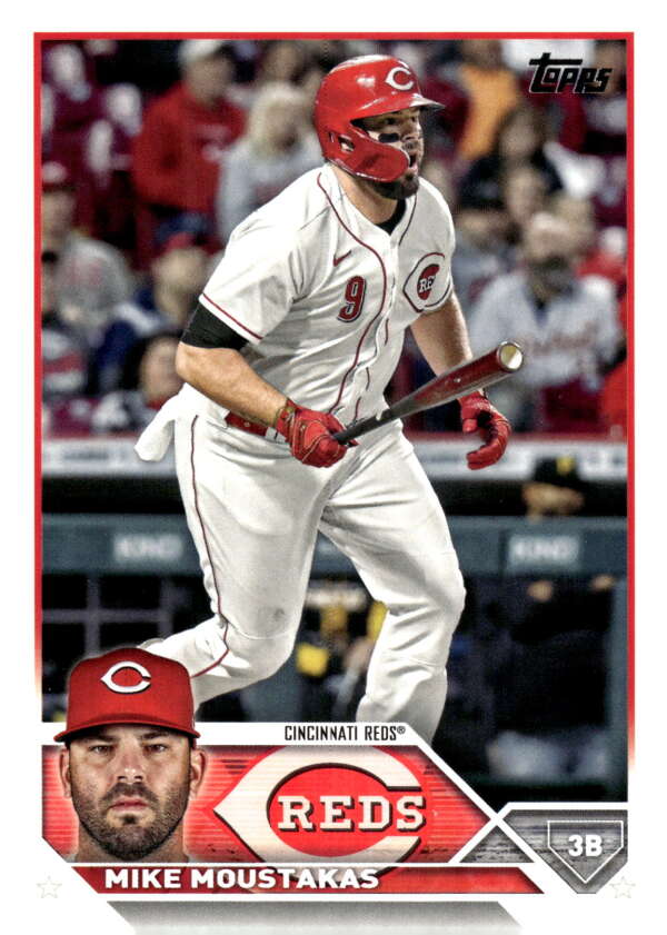 2023 Topps Baseball  #539 Mike Moustakas  Cincinnati Reds  Image 1