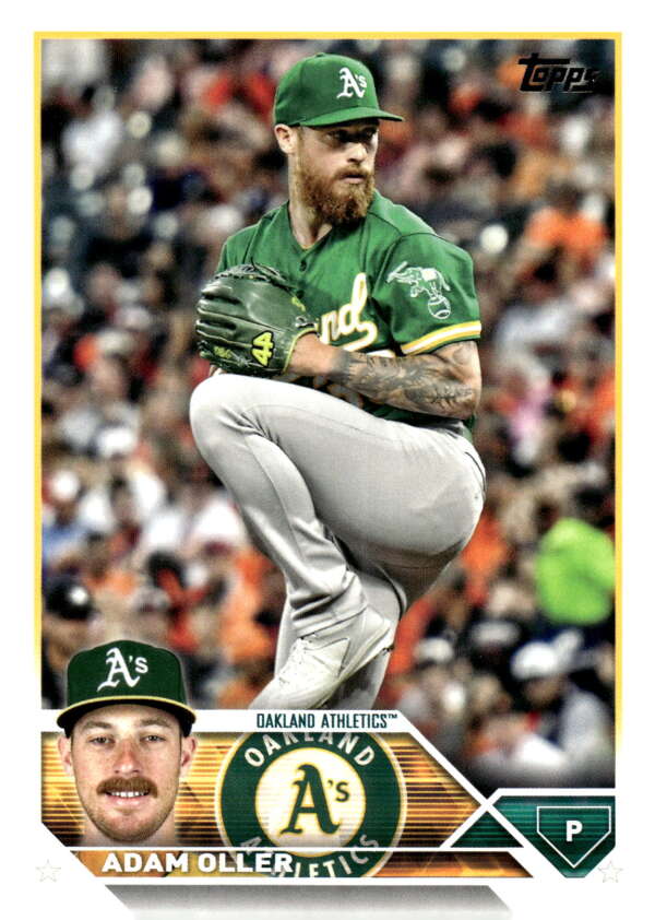 2023 Topps Baseball  #542 Adam Oller  Oakland Athletics  Image 1