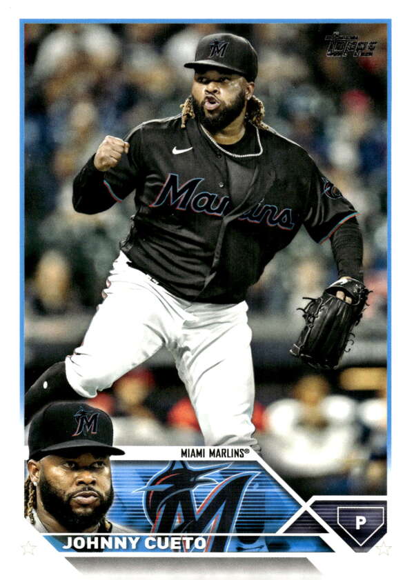 2023 Topps Baseball  #551 Johnny Cueto  Miami Marlins  Image 1