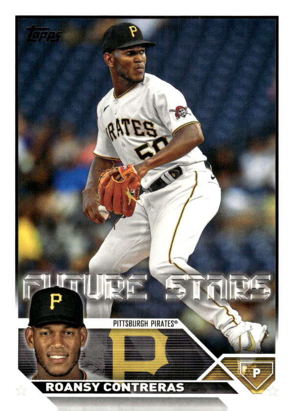 2023 Topps Baseball  #559 Roansy Contreras  Pittsburgh Pirates  Image 1