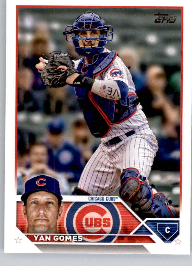 2023 Topps Baseball  #569 Yan Gomes  Chicago Cubs  Image 1