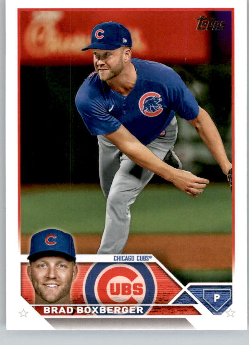 2023 Topps Baseball  #590 Brad Boxberger  Chicago Cubs  Image 1