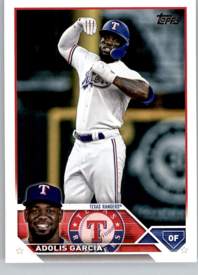 2023 Topps Baseball  #601 Adolis Garcia  Texas Rangers  Image 1