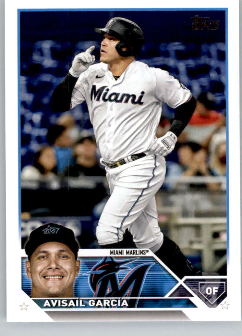 2023 Topps Baseball  #606 Avisail Garcia  Miami Marlins  Image 1