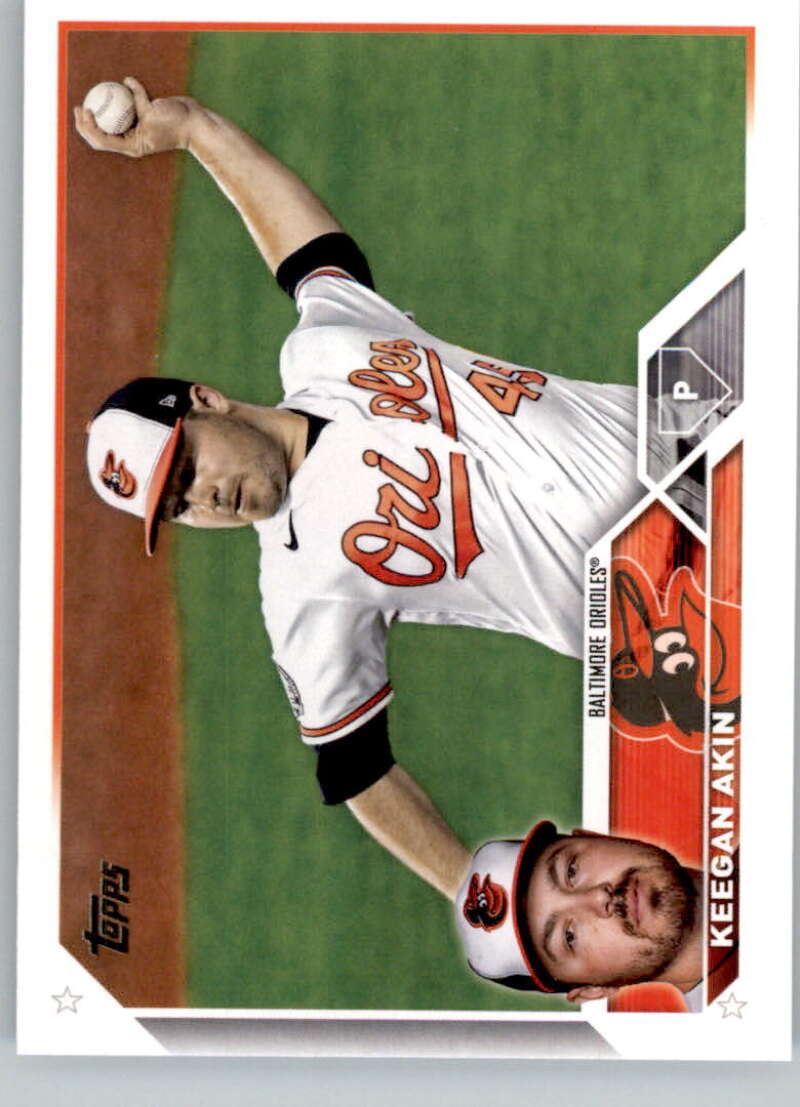 2023 Topps Baseball  #617 Keegan Akin  Baltimore Orioles  Image 1