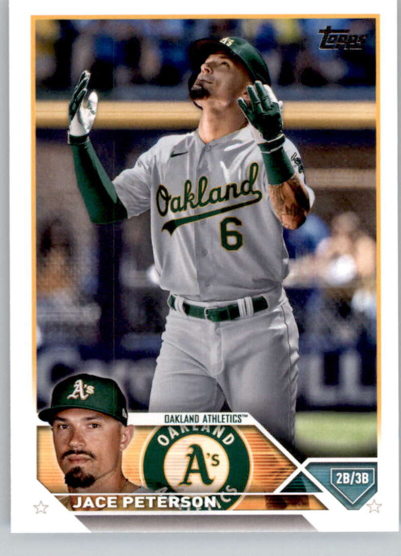 2023 Topps Baseball  #619 Jace Peterson  Oakland Athletics  Image 1