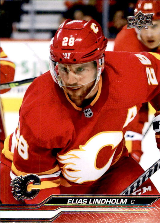 2023-24 Upper Deck Hockey #25 Elias Lindholm  Calgary Flames  Image 1