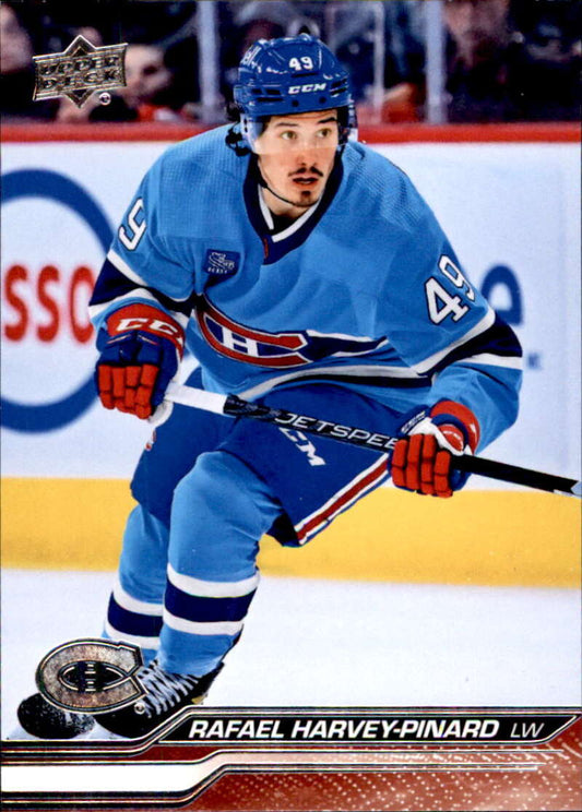2023-24 Upper Deck Hockey #95 Rafael Harvey-Pinard  Montreal Canadiens  Image 1