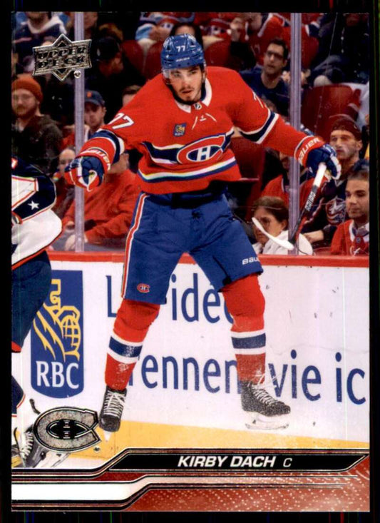 2023-24 Upper Deck Hockey #98 Kirby Dach  Montreal Canadiens  Image 1