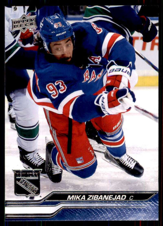 2023-24 Upper Deck Hockey #120 Mika Zibanejad  New York Rangers  Image 1