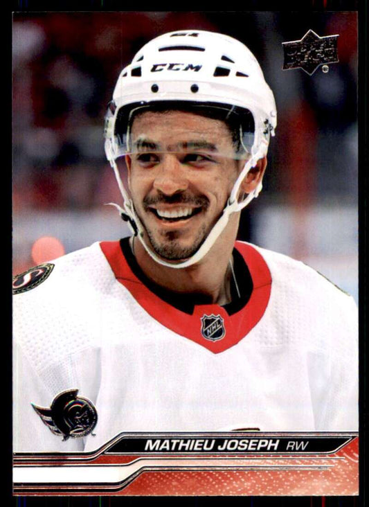 2023-24 Upper Deck Hockey #129 Mathieu Joseph  Ottawa Senators  Image 1