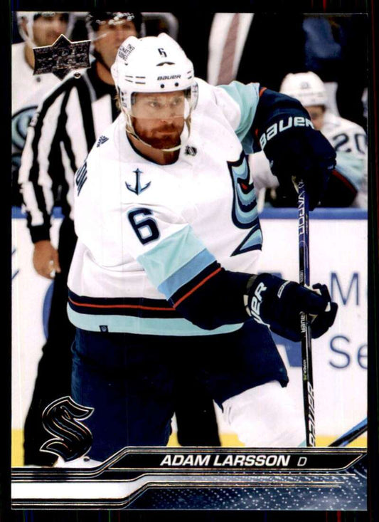 2023-24 Upper Deck Hockey #153 Adam Larsson  Seattle Kraken  Image 1