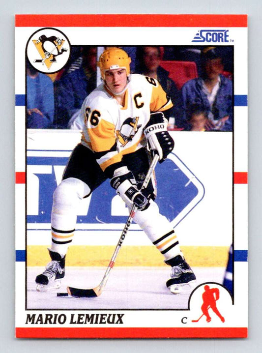 1990-91 Score American #2 Mario Lemieux  Pittsburgh Penguins  Image 1