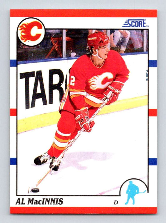1990-91 Score American #5 Al MacInnis  Calgary Flames  Image 1