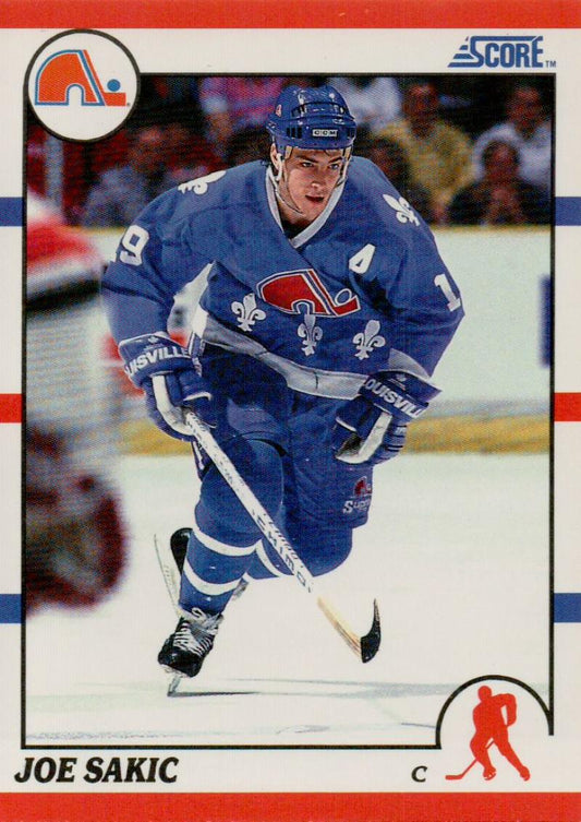 1990-91 Score American #8 Joe Sakic  Quebec Nordiques  Image 1