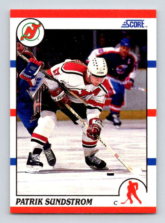 1990-91 Score American #19 Patrik Sundstrom  New Jersey Devils  Image 1