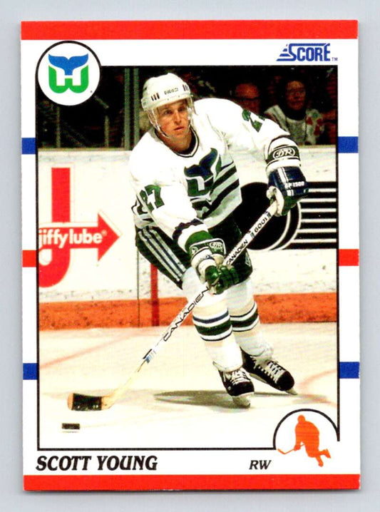 1990-91 Score American #21 Scott Young  Hartford Whalers  Image 1