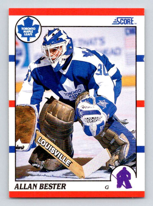 1990-91 Score American #27 Allan Bester  Toronto Maple Leafs  Image 1