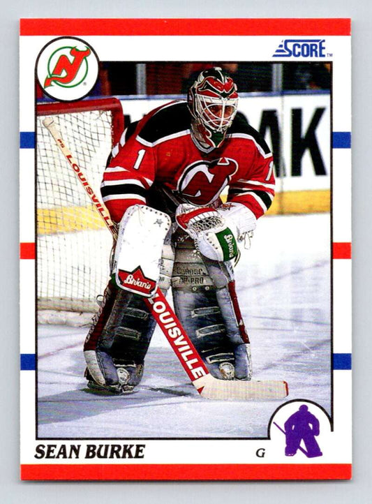 1990-91 Score American #34 Sean Burke  New Jersey Devils  Image 1