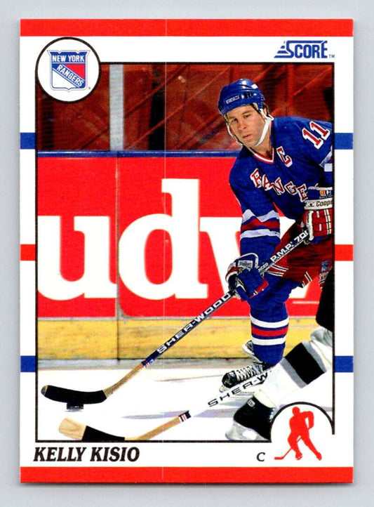 1990-91 Score American #37 Kelly Kisio  New York Rangers  Image 1