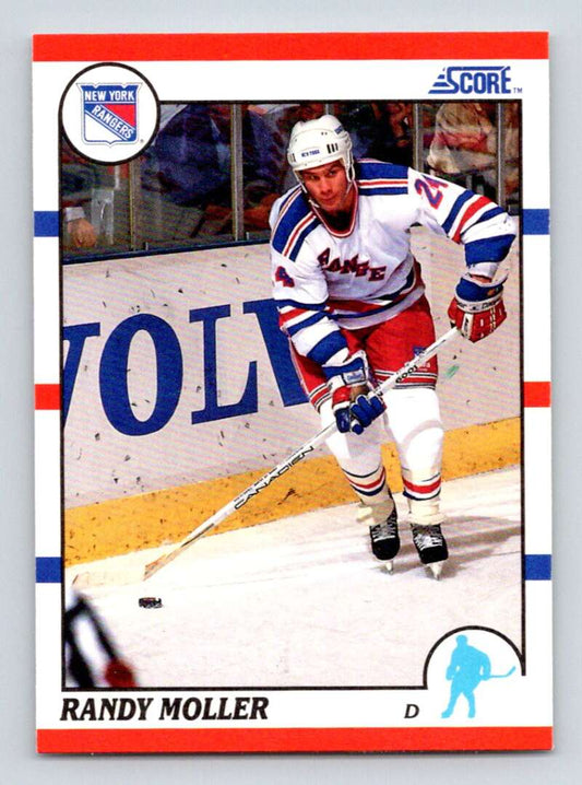 1990-91 Score American #45 Randy Moller  New York Rangers  Image 1