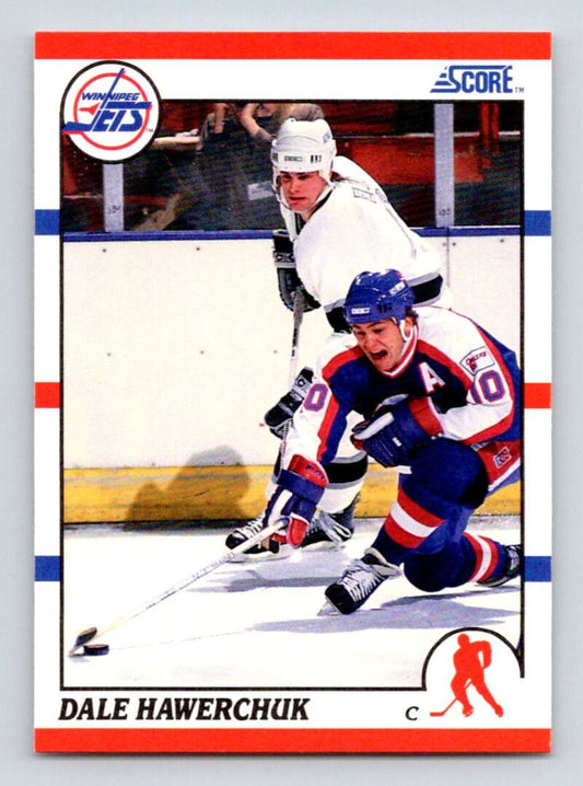 1990-91 Score American #50 Dale Hawerchuk  Winnipeg Jets  Image 1