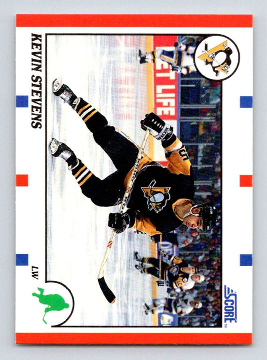 1990-91 Score American #53 Kevin Stevens  RC Rookie Pittsburgh Penguins  Image 1