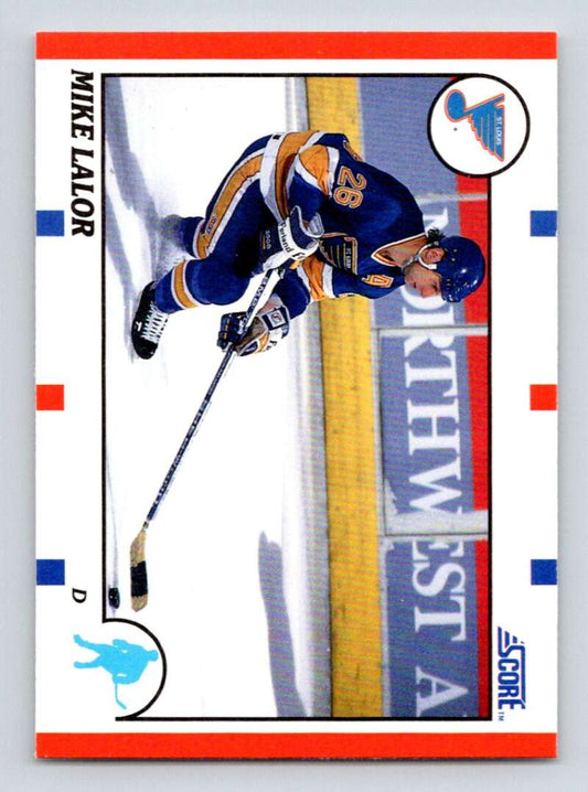 1990-91 Score American #67 Mike Lalor  RC Rookie St. Louis Blues  Image 1