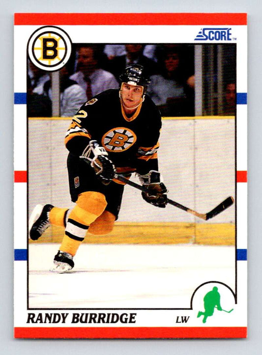 1990-91 Score American #72 Randy Burridge  Boston Bruins  Image 1