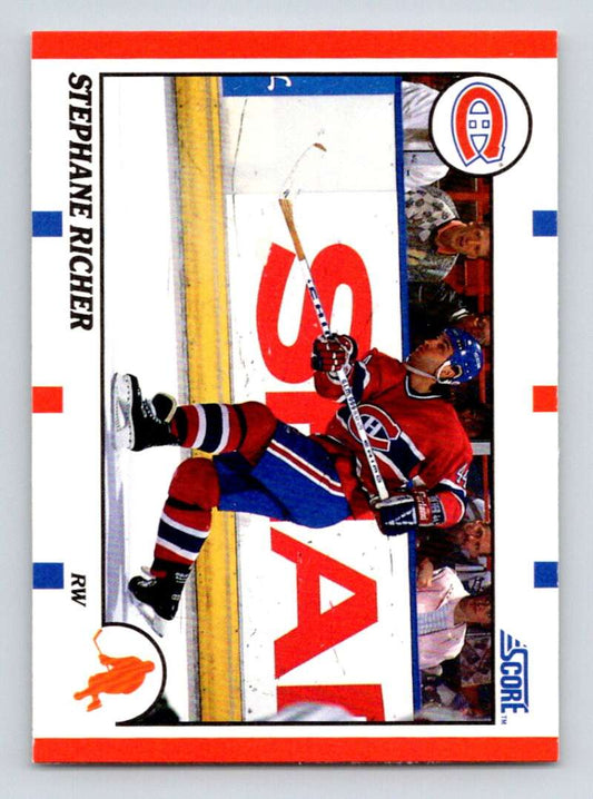 1990-91 Score American #75 Stephane Richer  Montreal Canadiens  Image 1