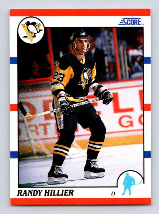 1990-91 Score American #76 Randy Hillier  Pittsburgh Penguins  Image 1