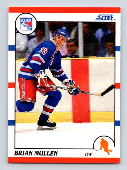 1990-91 Score American #84 Brian Mullen  New York Rangers  Image 1