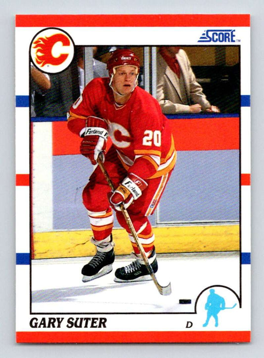 1990-91 Score American #88 Gary Suter  Calgary Flames  Image 1