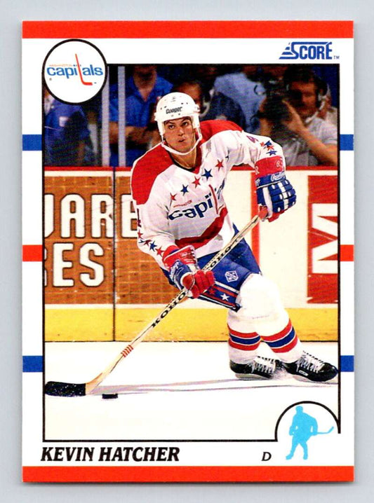1990-91 Score American #90 Kevin Hatcher  Washington Capitals  Image 1