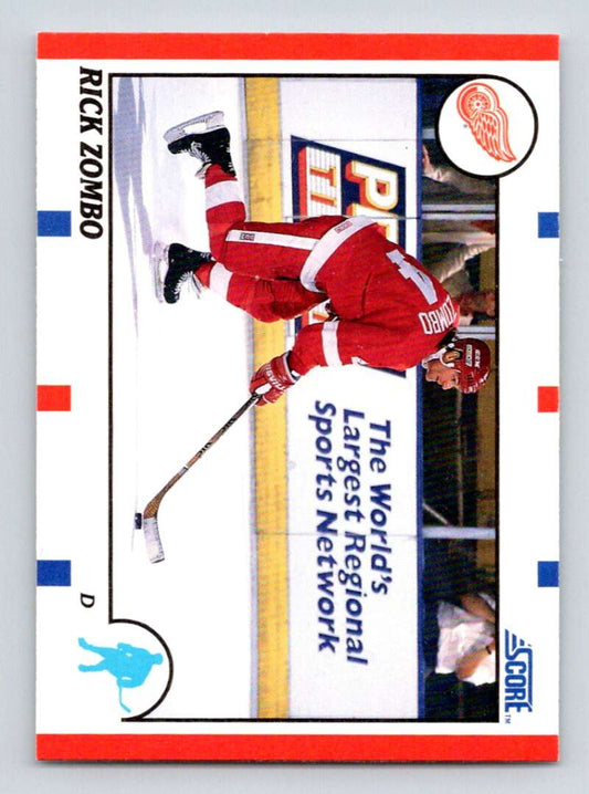 1990-91 Score American #101 Rick Zombo  RC Rookie Detroit Red Wings  Image 1
