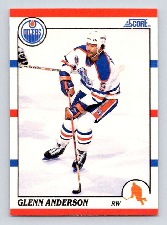 1990-91 Score American #114 Glenn Anderson  Edmonton Oilers  Image 1