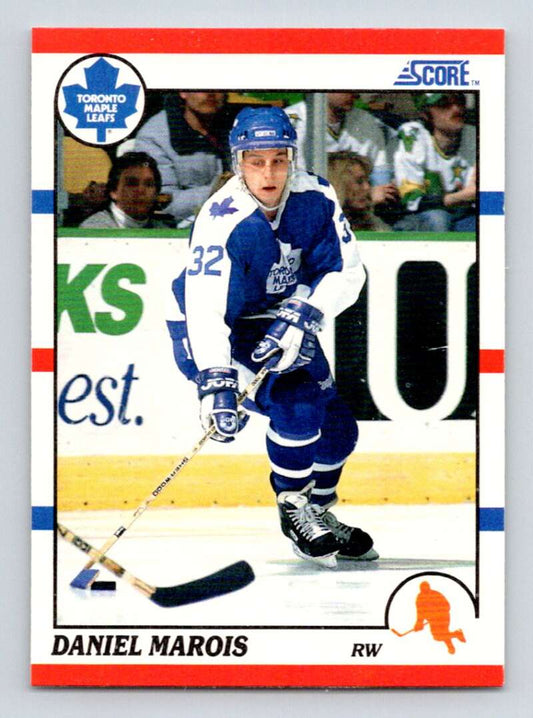 1990-91 Score American #122 Daniel Marois  Toronto Maple Leafs  Image 1